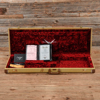 Fender Custom Shop '57 Stratocaster HSS "Chicago Special" w/Lollar Imperial, AA Flame Quartersawn Neck, & Gold Hardware Aged White Blonde 2022 Electric Guitars / Solid Body