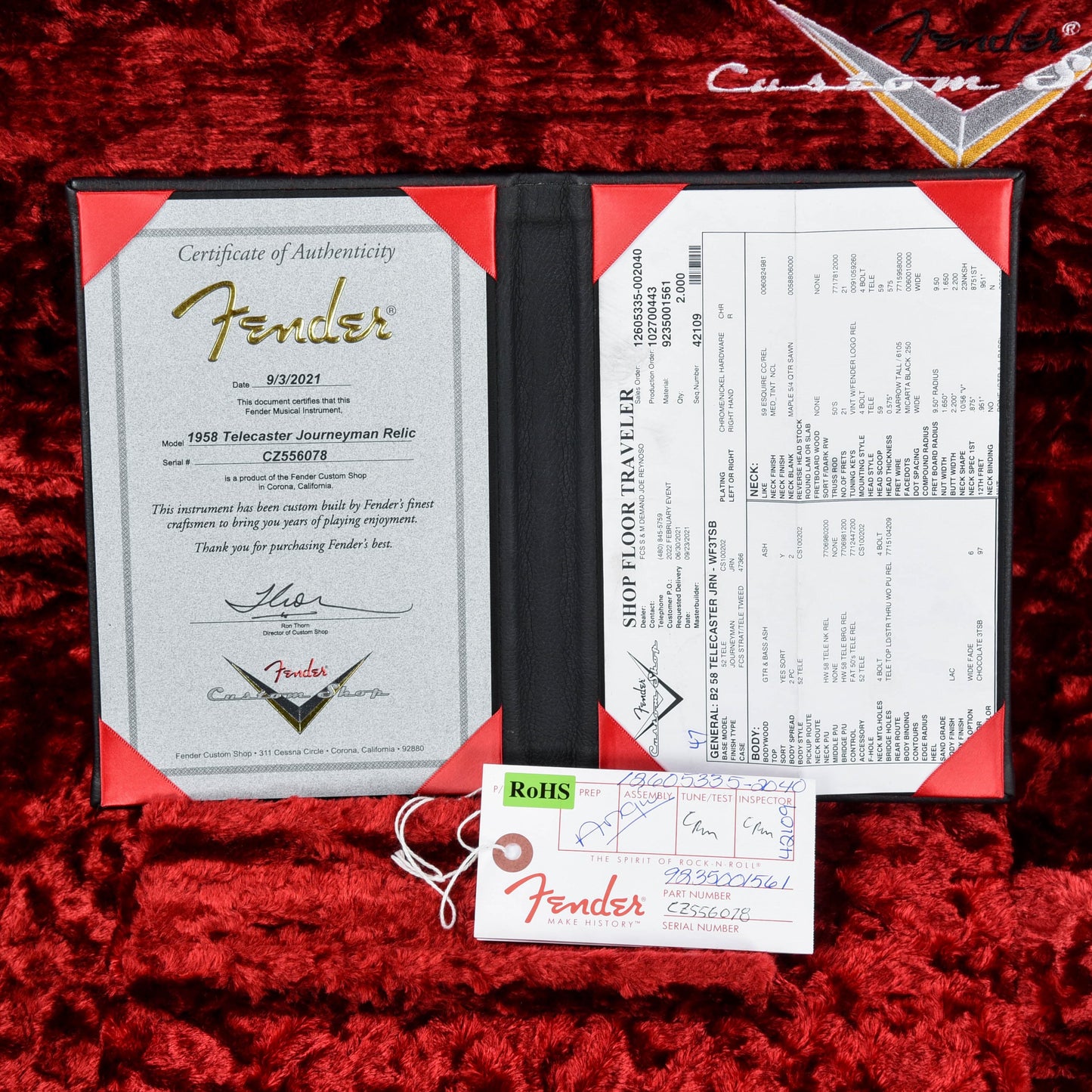 Fender Custom Shop ‘58 Telecaster Journeyman Relic Wide Fade 3-Tone Sunburst 2021 Electric Guitars / Solid Body