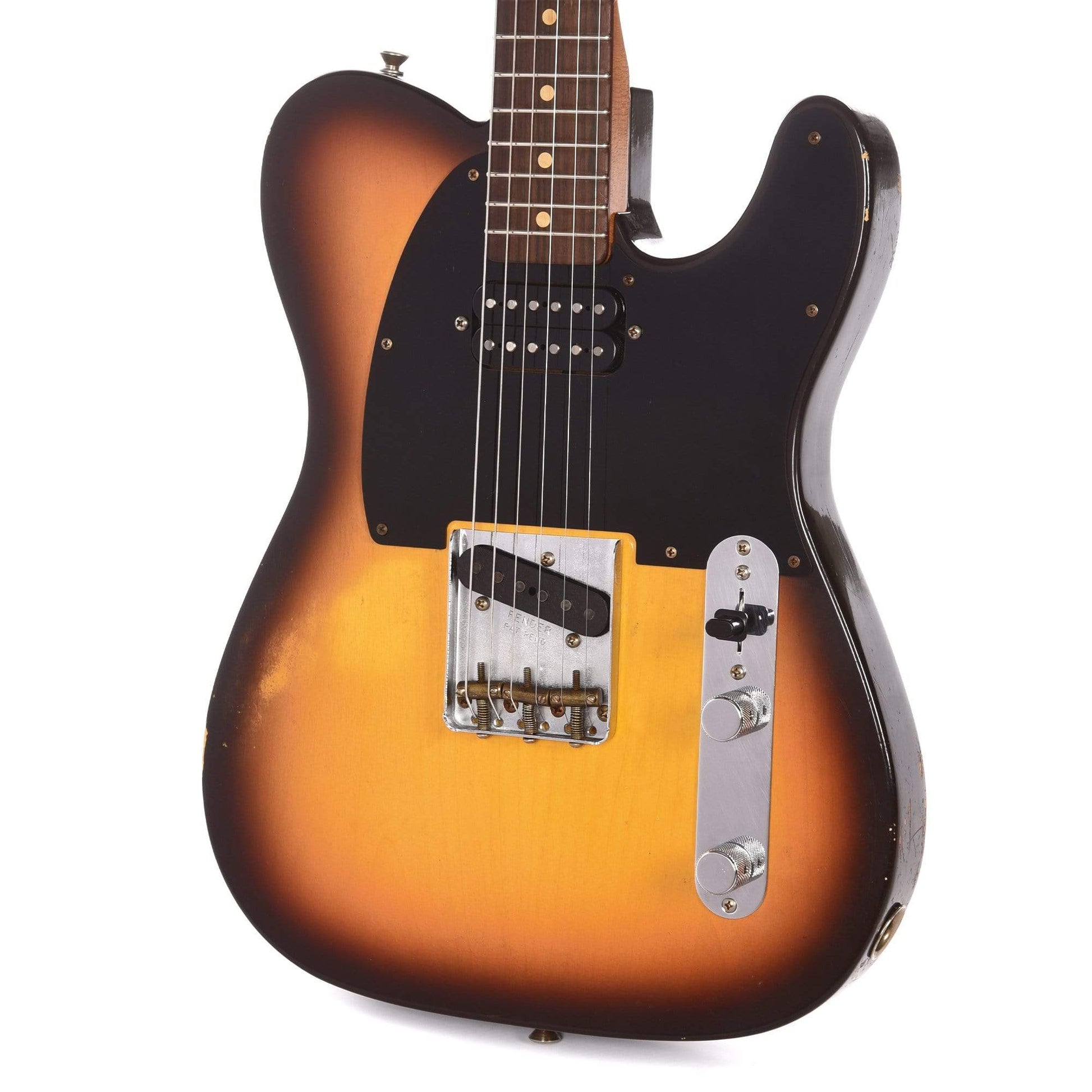 Fender Custom Shop '60s HS Telecaster Relic Salem 3-Tone Sunburst Master Built By Paul Waller Electric Guitars / Solid Body