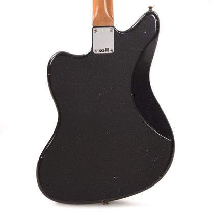 Fender Custom Shop '60s Jazzmaster "Chicago Special" Journeyman Aged Black Sparkle w/Roasted Neck Electric Guitars / Solid Body