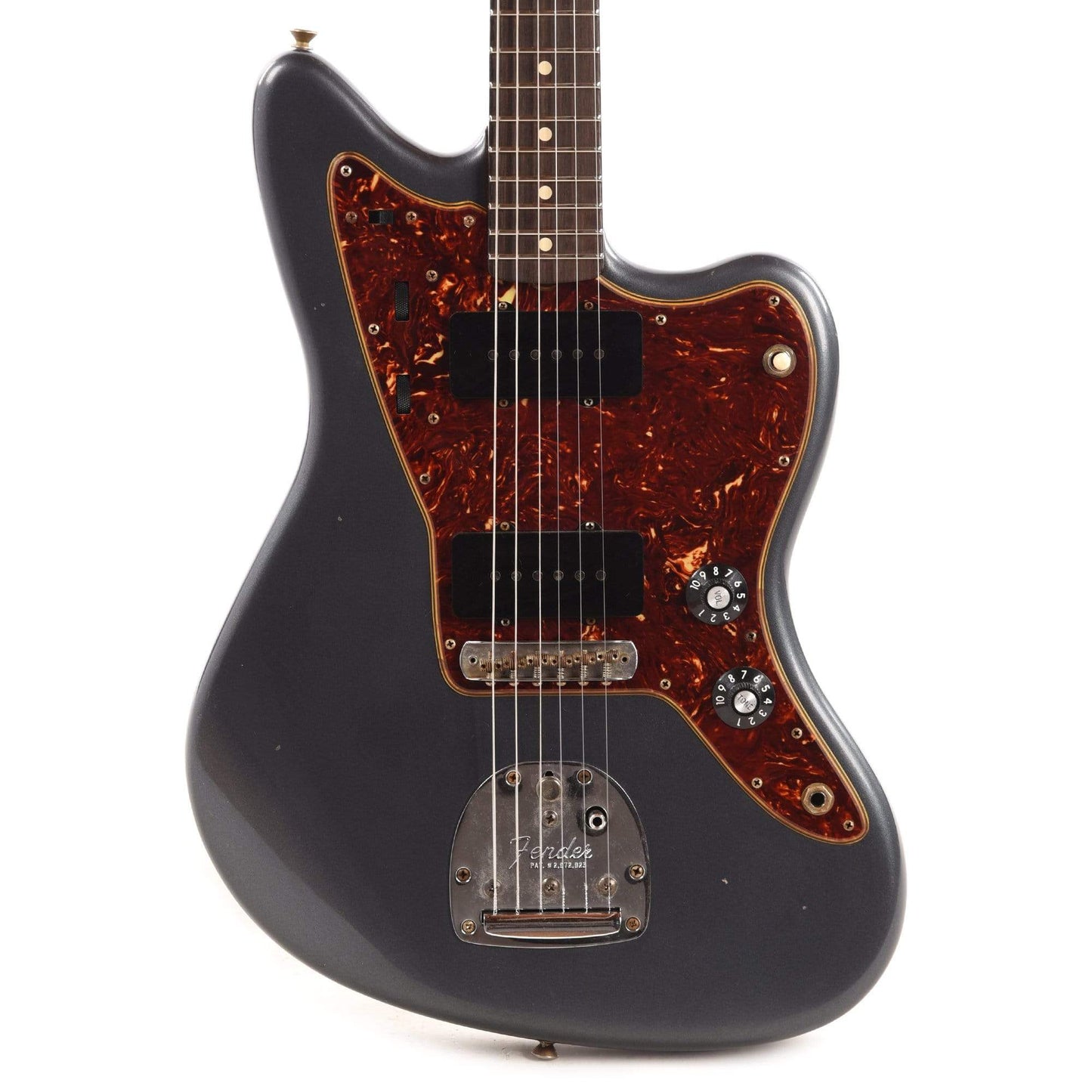 Fender Custom Shop '60s Jazzmaster "Chicago Special" Journeyman Aged Charcoal Frost Metallic w/Roasted Neck Electric Guitars / Solid Body