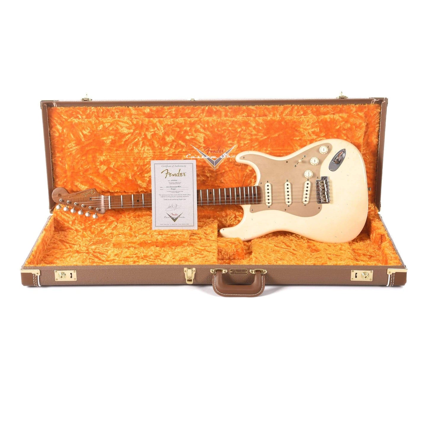 Fender Custom Shop 60s Stratocaster Journeyman Relic Aged Olympic White Master Built by Vincent Van Trigt Electric Guitars / Solid Body