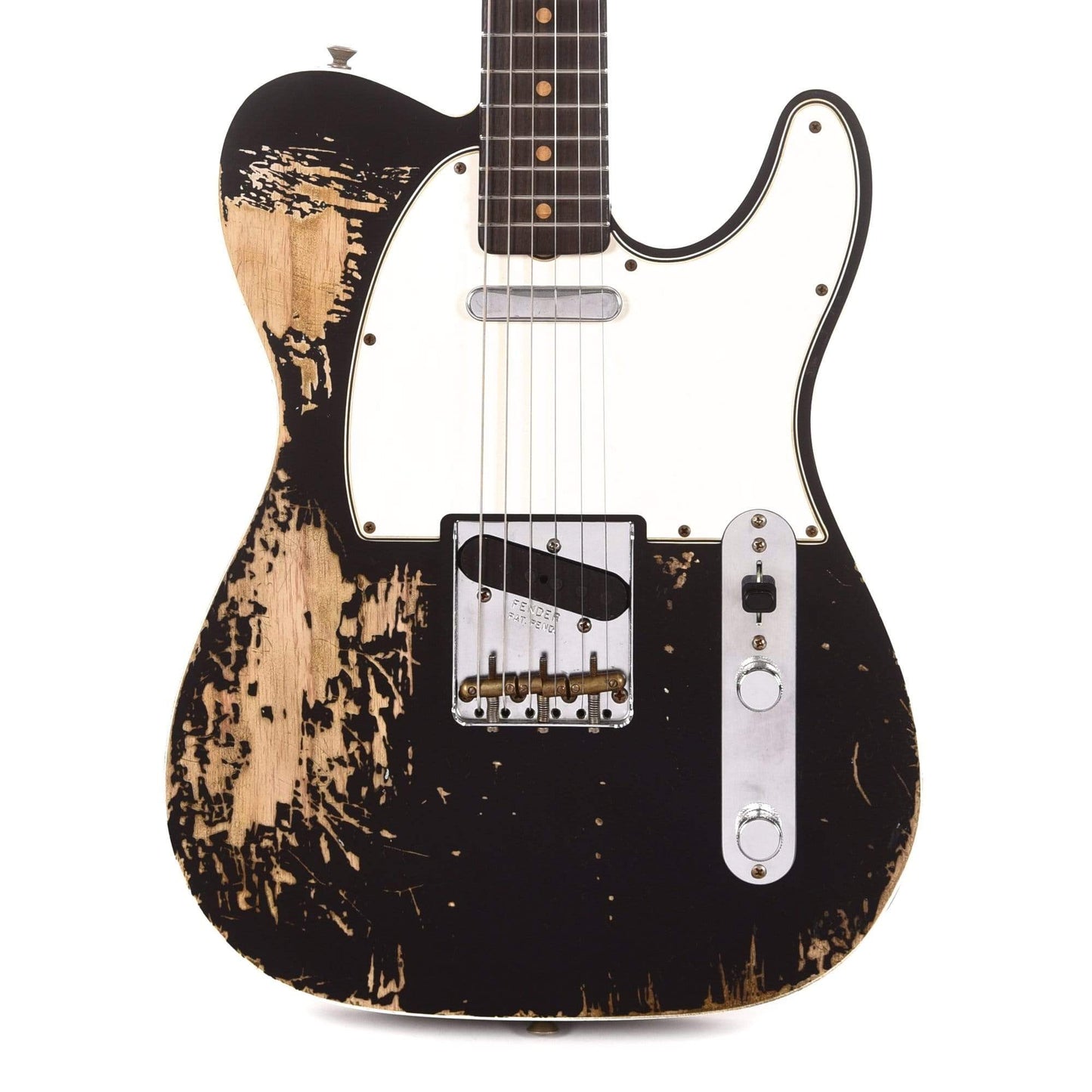Fender Custom Shop 60s Telecaster Custom Relic Black Master Built by Paul Waller Electric Guitars / Solid Body