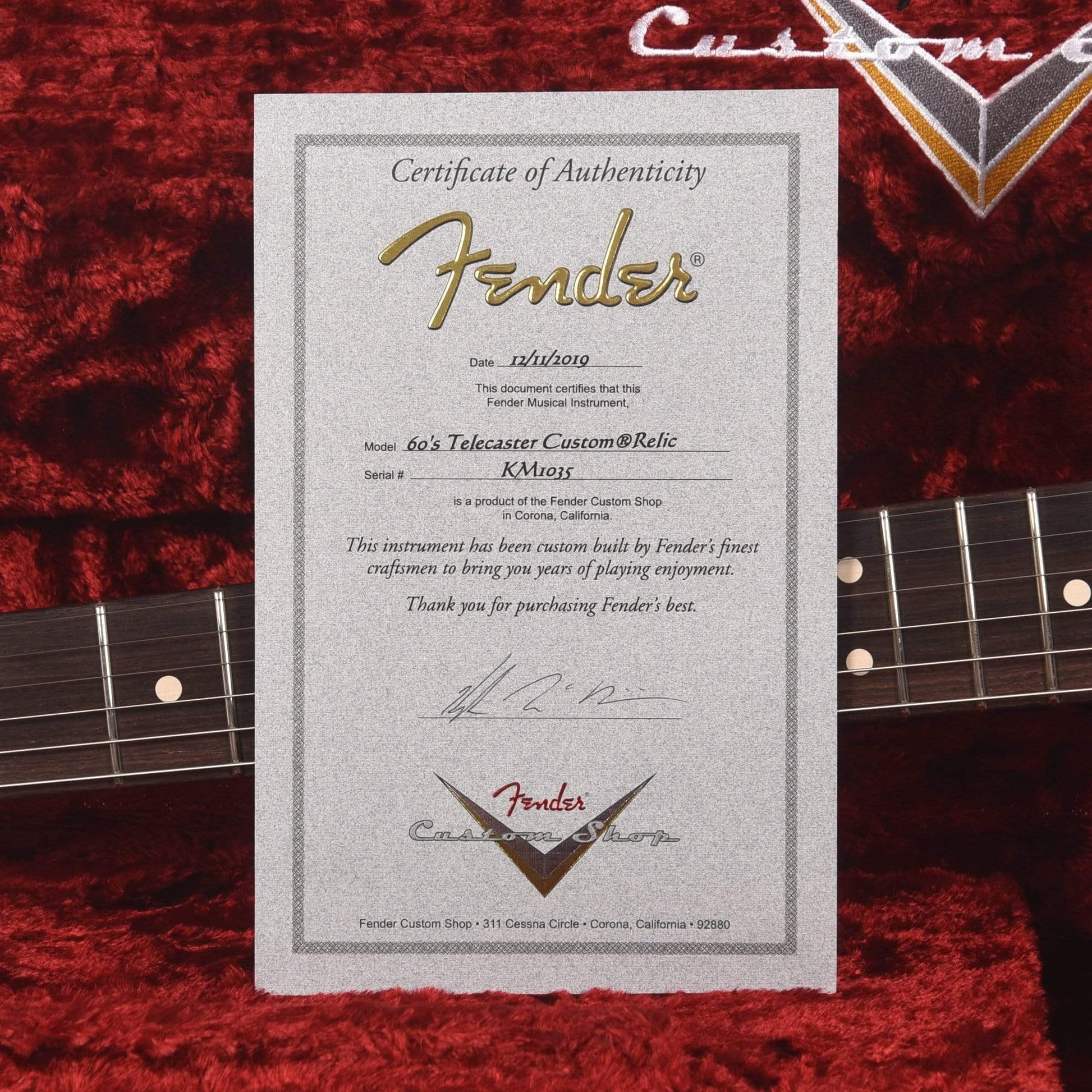 Fender Custom Shop 60s Telecaster Custom Relic White Blonde Master Built by Kyle Mcmillin Electric Guitars / Solid Body