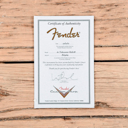 Fender Custom Shop '61 Custom Telecaster Relic Black 2012 Electric Guitars / Solid Body