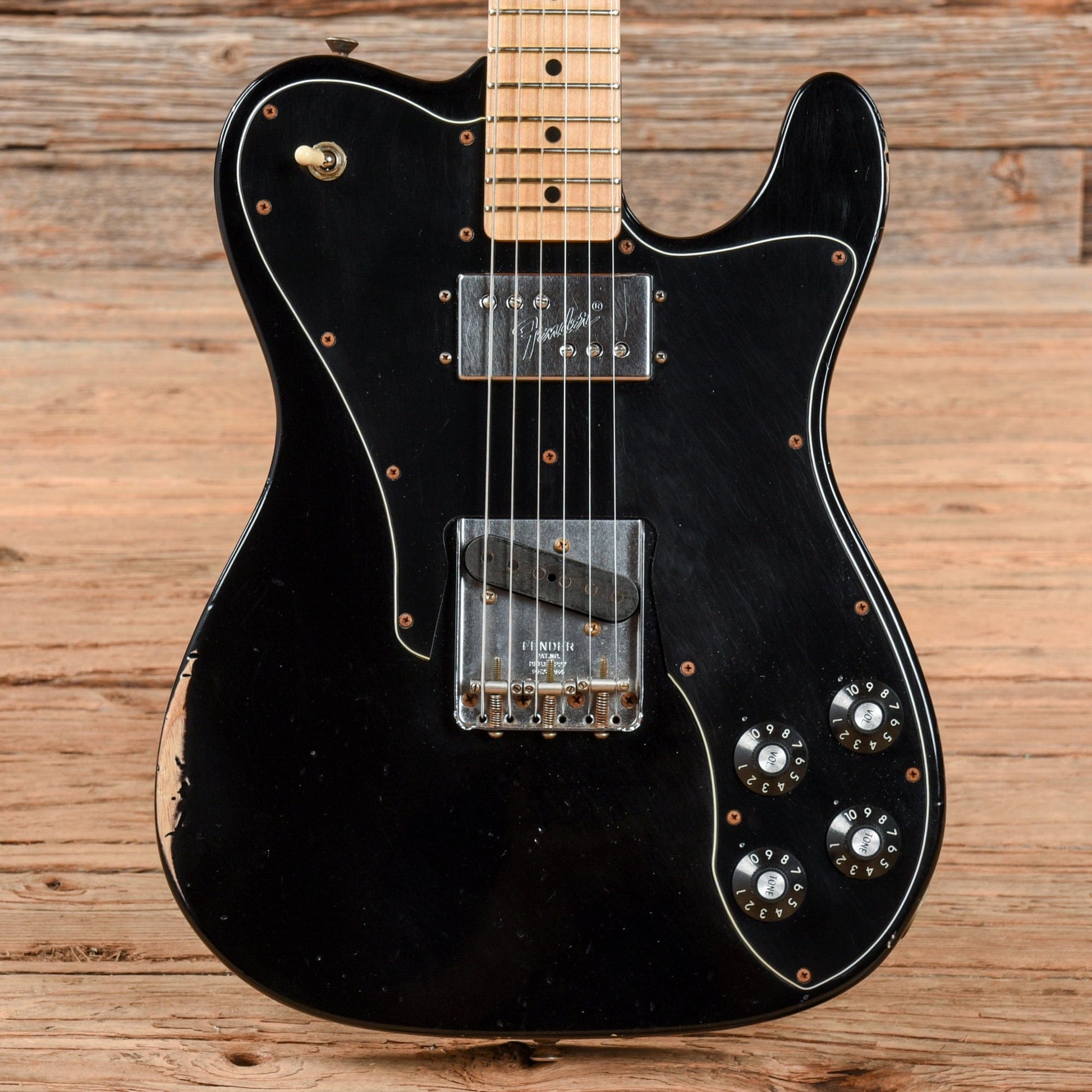 Fender Custom Shop '72 Telecaster Custom Relic Black 2010 Electric Guitars / Solid Body