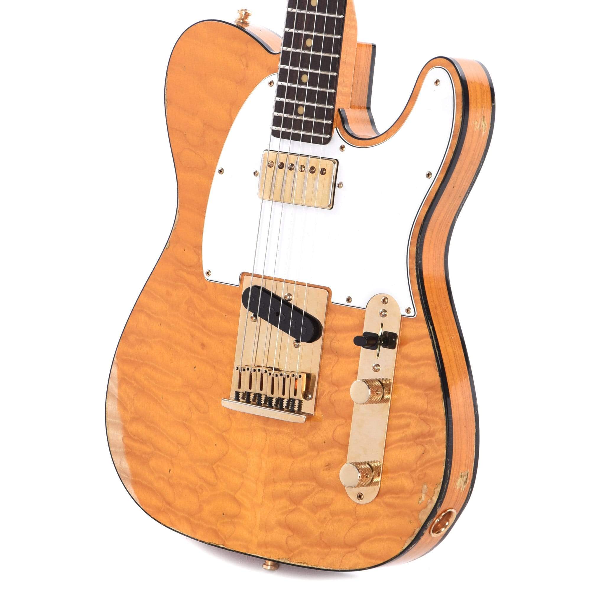Fender Custom Shop American Custom Telecaster Ash Relic Amber Transparent 