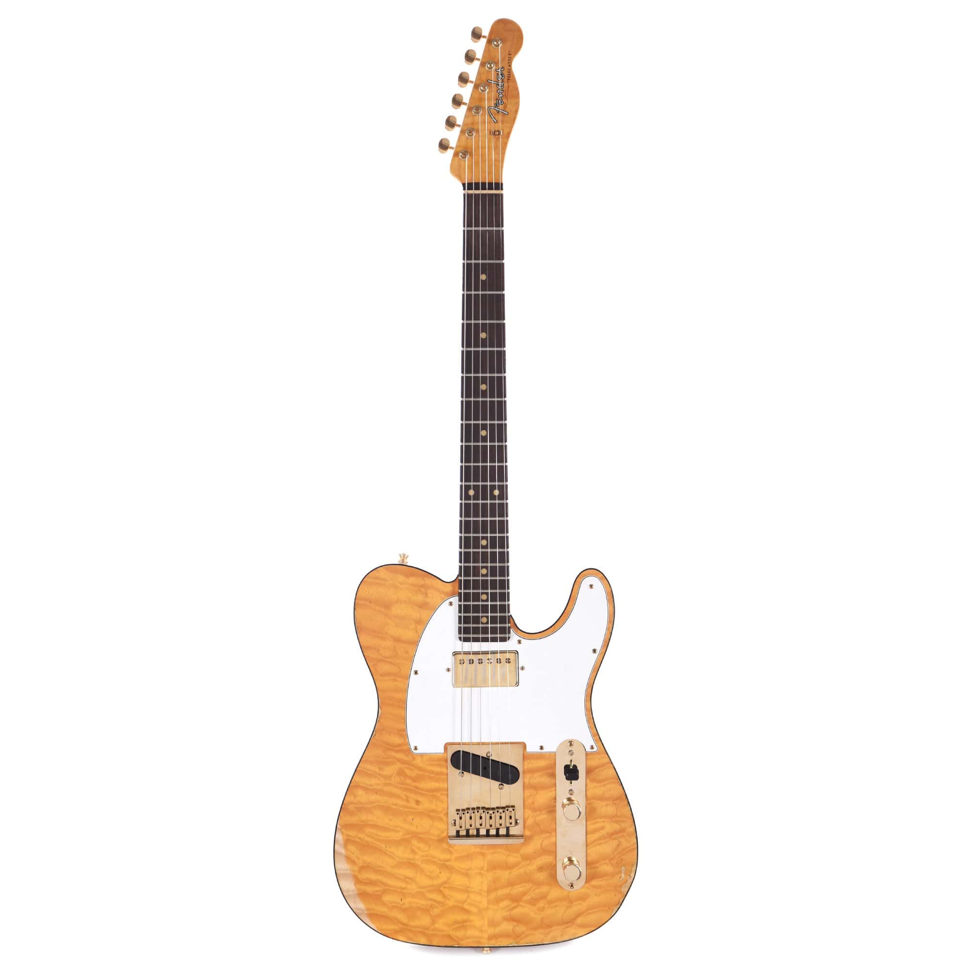 Fender Custom Shop American Custom Telecaster Ash Relic Amber Transparent 