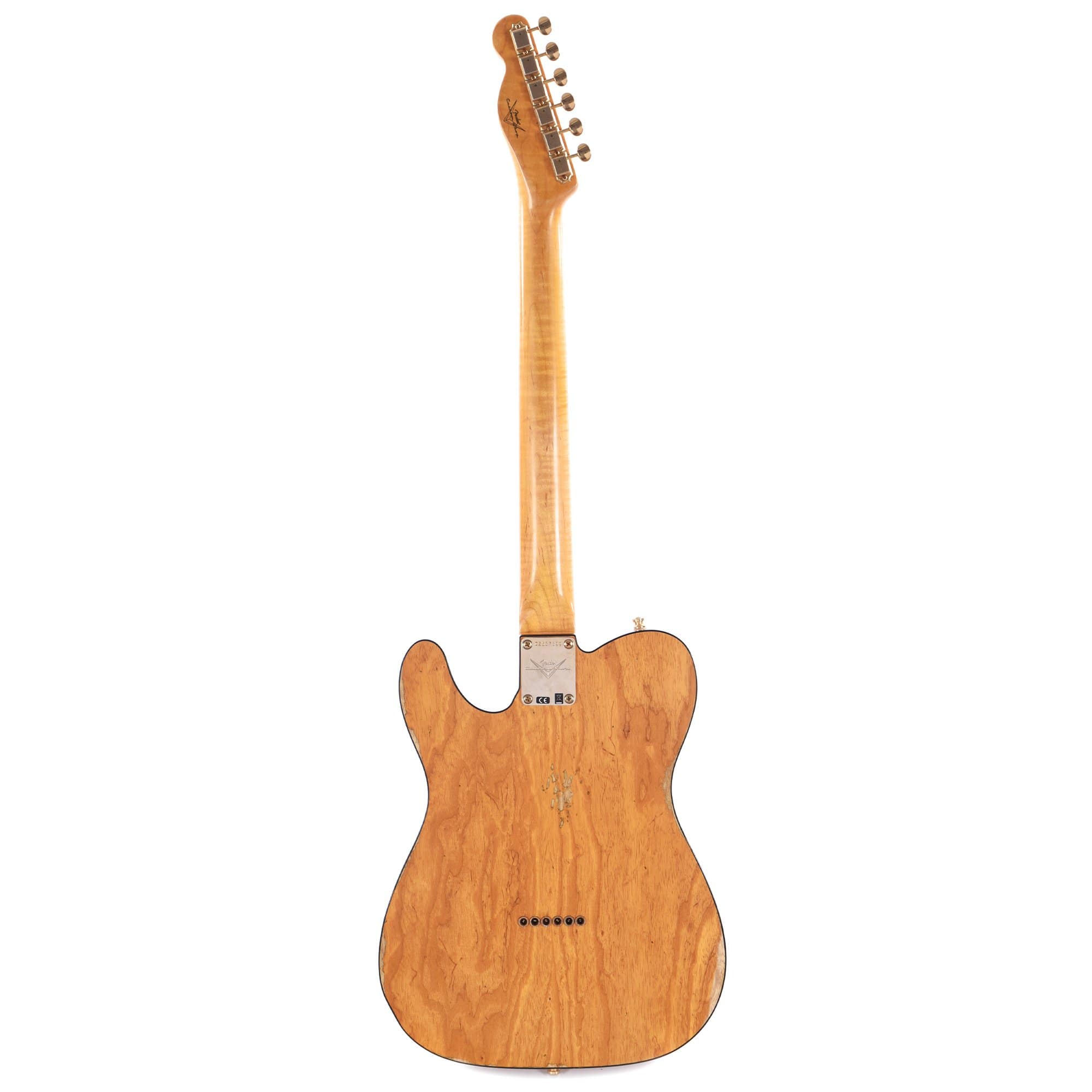 Fender Custom Shop American Custom Telecaster Ash Relic Amber Transparent 
