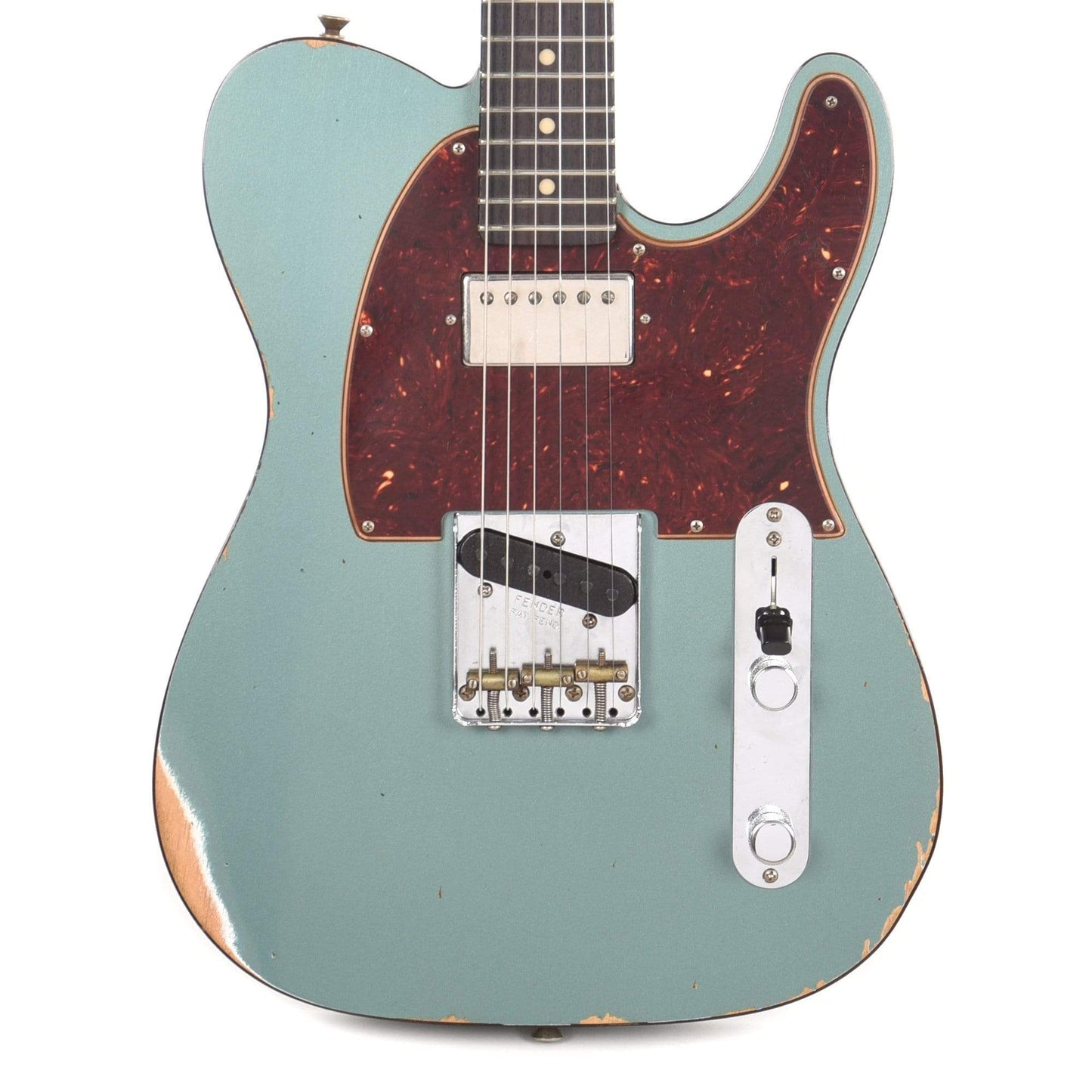 Fender Custom Shop American Custom Telecaster "Chicago Special" Relic Faded Aged Sherwood Green Electric Guitars / Solid Body