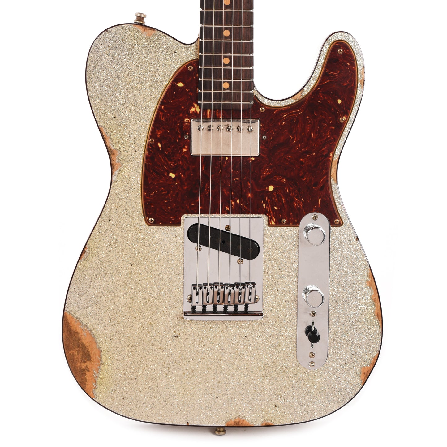 Fender Custom Shop American Custom Telecaster "Chicago Special" Relic Faded/Aged Silver Sparkle Electric Guitars / Solid Body