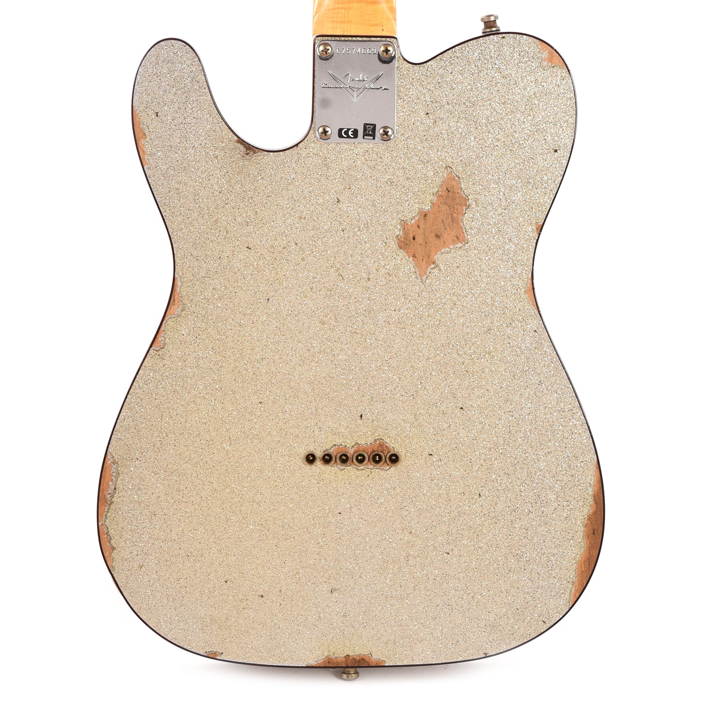 Fender Custom Shop American Custom Telecaster "Chicago Special" Relic Faded/Aged Silver Sparkle Electric Guitars / Solid Body