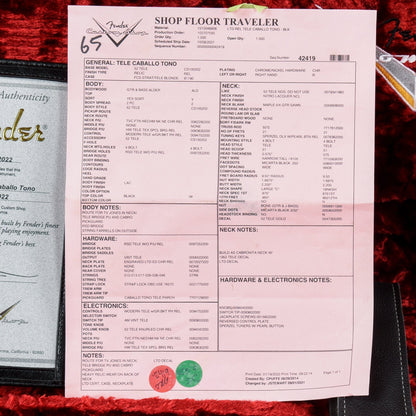 Fender Custom Shop Caballo Tono Telecaster Black 2022 Electric Guitars / Solid Body