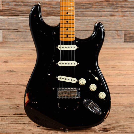 Fender Custom Shop David Gilmour Stratocaster Relic Black 2021 Electric Guitars / Solid Body