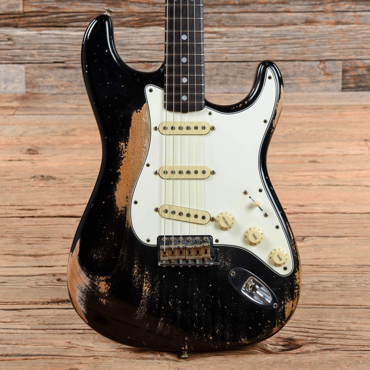 Fender Custom Shop Greg Fessler Masterbuilt 1964 Stratocaster Heavy Relic Black 2019 Electric Guitars / Solid Body