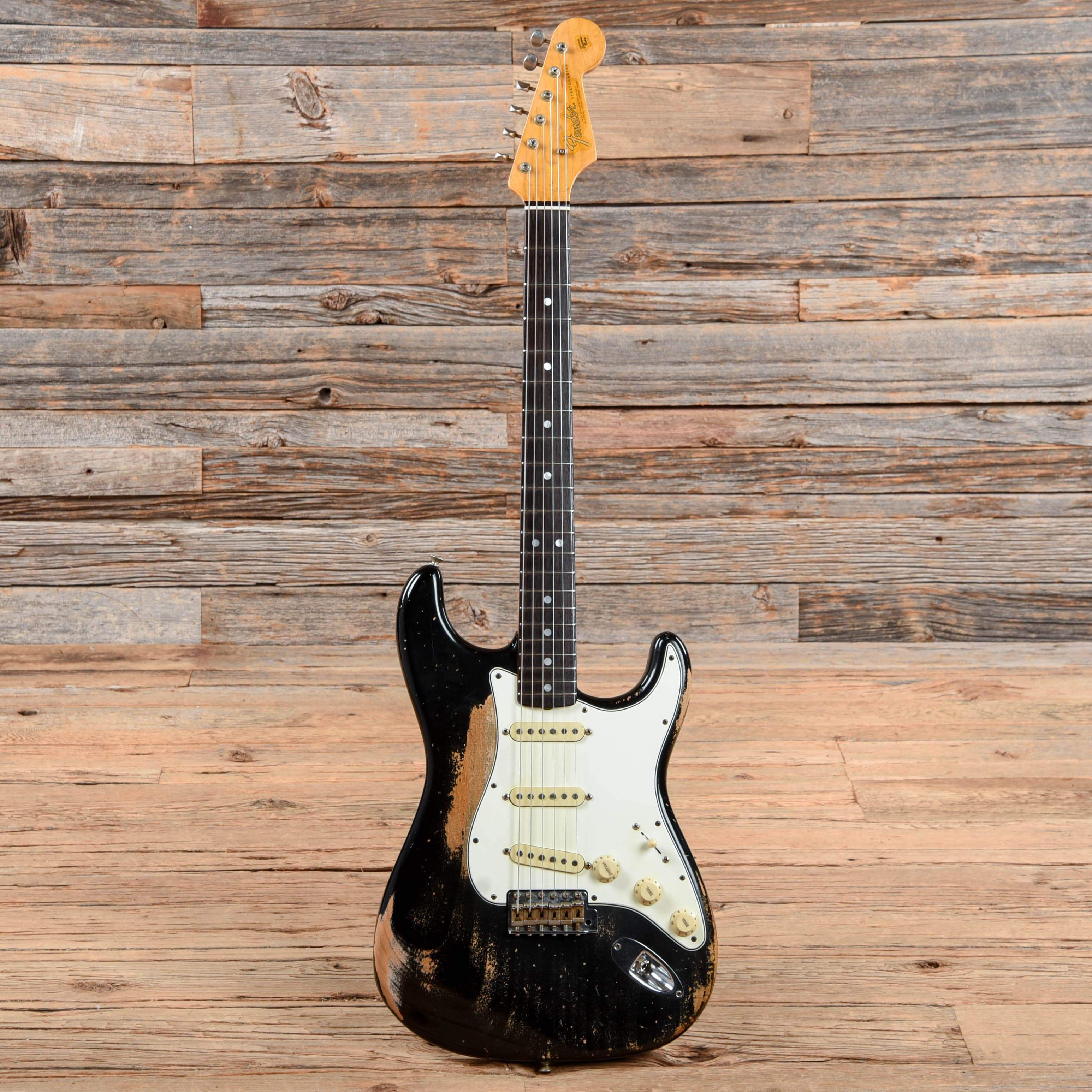 Fender Custom Shop Greg Fessler Masterbuilt 1964 Stratocaster Heavy Relic Black 2019 Electric Guitars / Solid Body