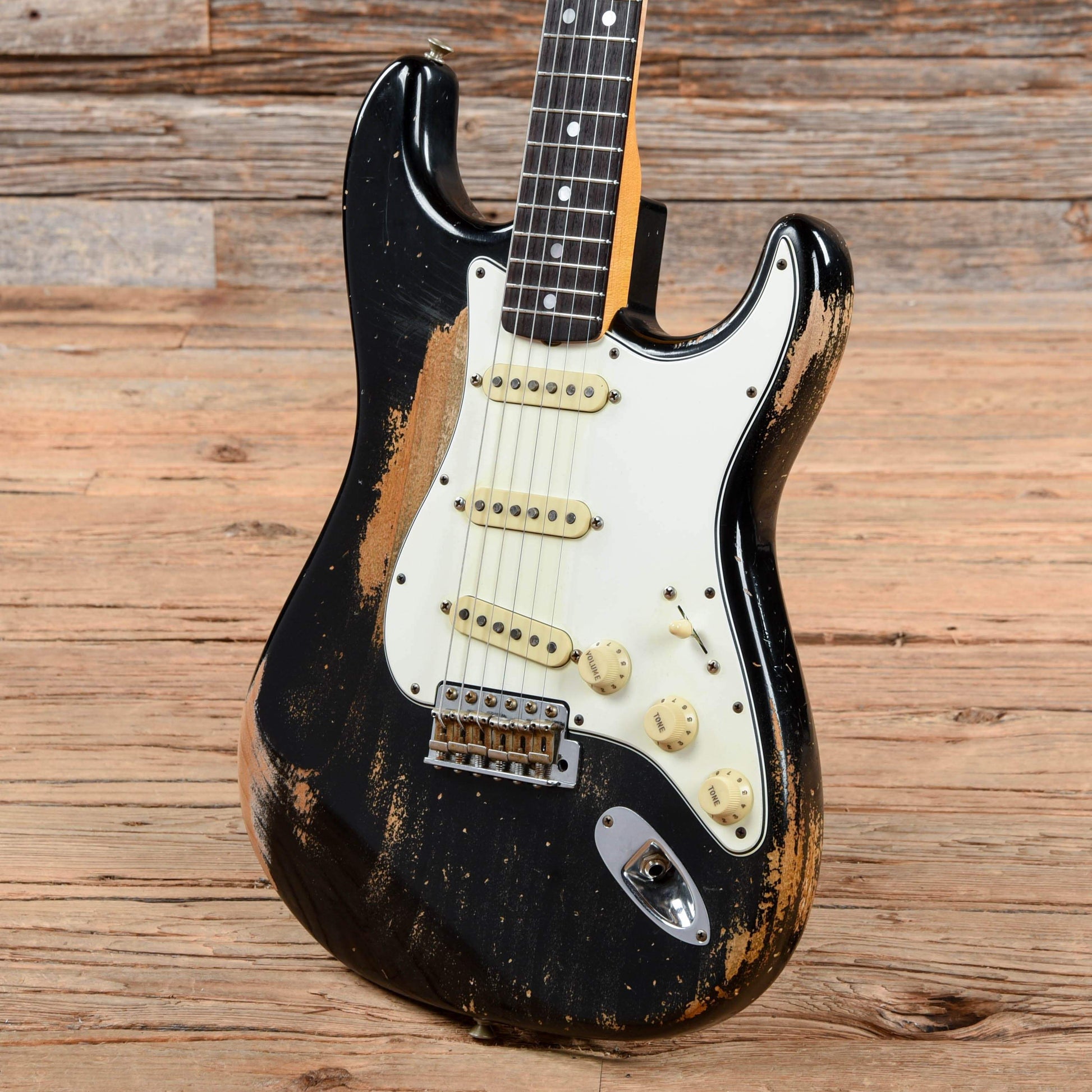 Fender Custom Shop Greg Fessler Masterbuilt 1964 Stratocaster Heavy Relic Black 2019 Electric Guitars / Solid Body