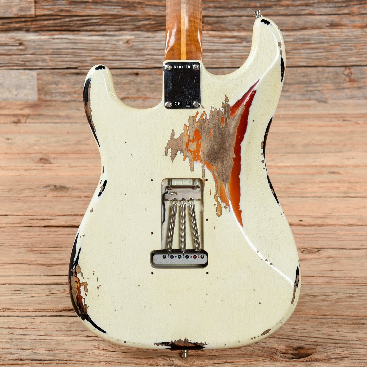 Fender Custom Shop GT11 Stratocaster Heavy Relic Aged Olympic White Over Sunburst 2019 Electric Guitars / Solid Body