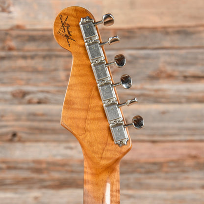 Fender Custom Shop GT11 Stratocaster Heavy Relic Aged Olympic White Over Sunburst 2019 Electric Guitars / Solid Body