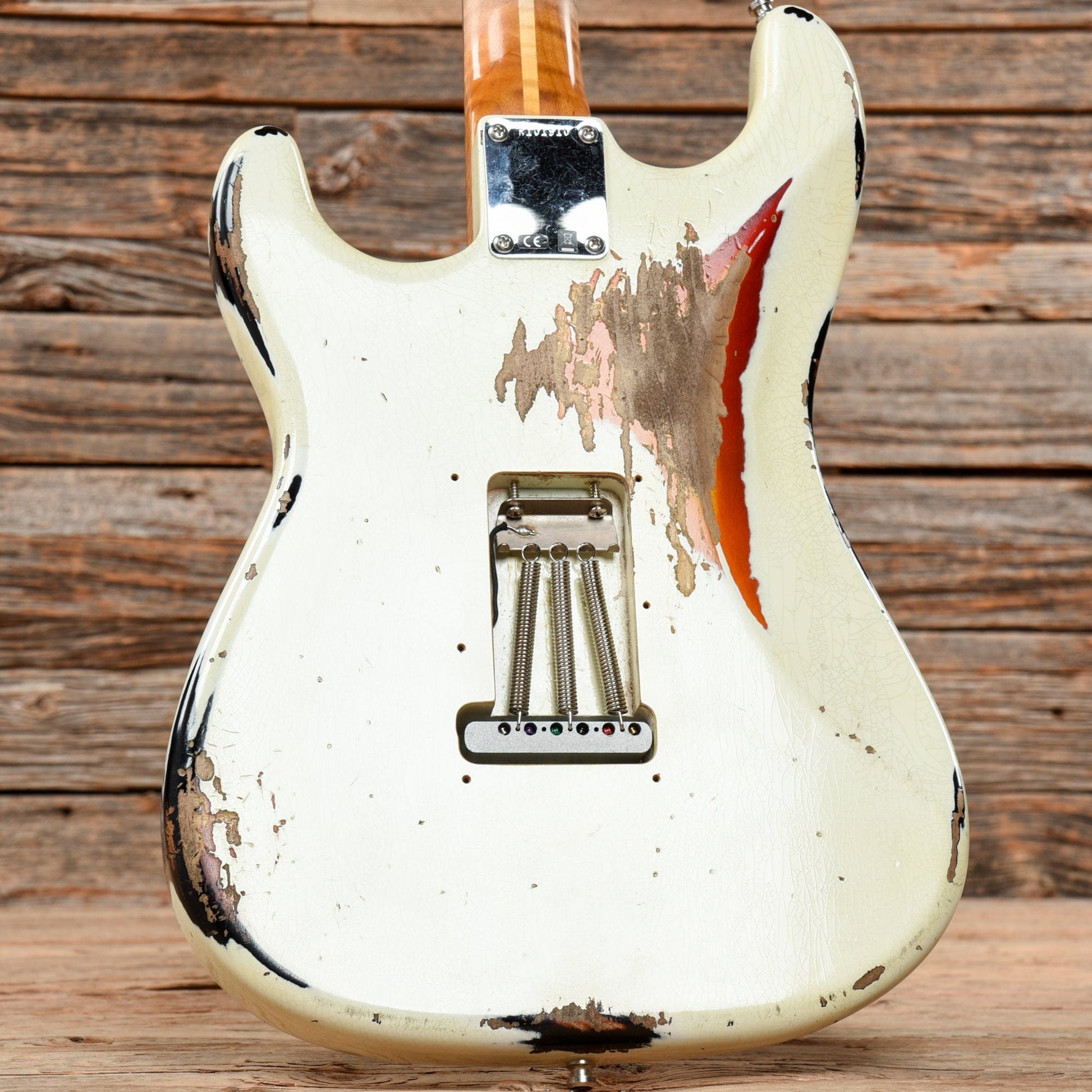 Fender Custom Shop GT11 Stratocaster Heavy Relic Aged Olympic White Over Sunburst 2019 Electric Guitars / Solid Body