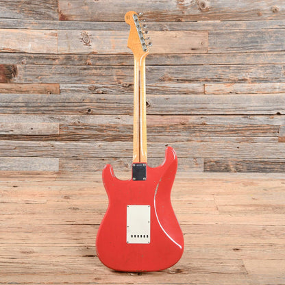 Fender Custom Shop Jason Smith Masterbuilt 1957 Stratocaster Relic Fiesta Red Electric Guitars / Solid Body