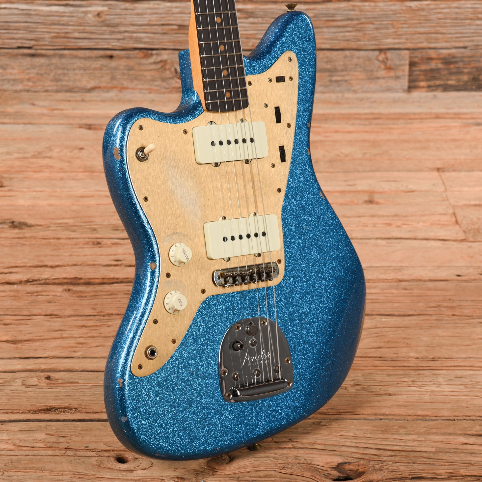 Fender Custom Shop Jazzmaster Blue Sparkle 2022 LEFTY Electric Guitars / Solid Body