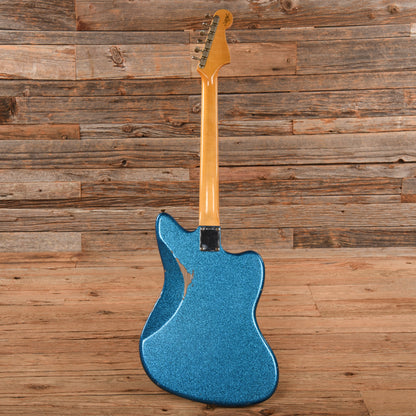 Fender Custom Shop Jazzmaster Blue Sparkle 2022 LEFTY Electric Guitars / Solid Body