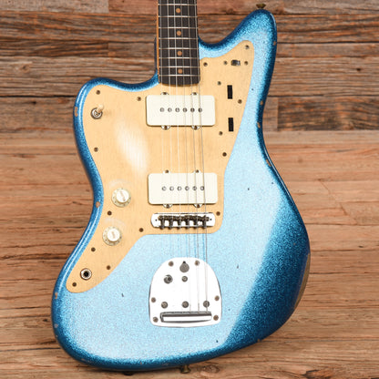 Fender Custom Shop Jazzmaster Blue Sparkle 2022 LEFTY Electric Guitars / Solid Body