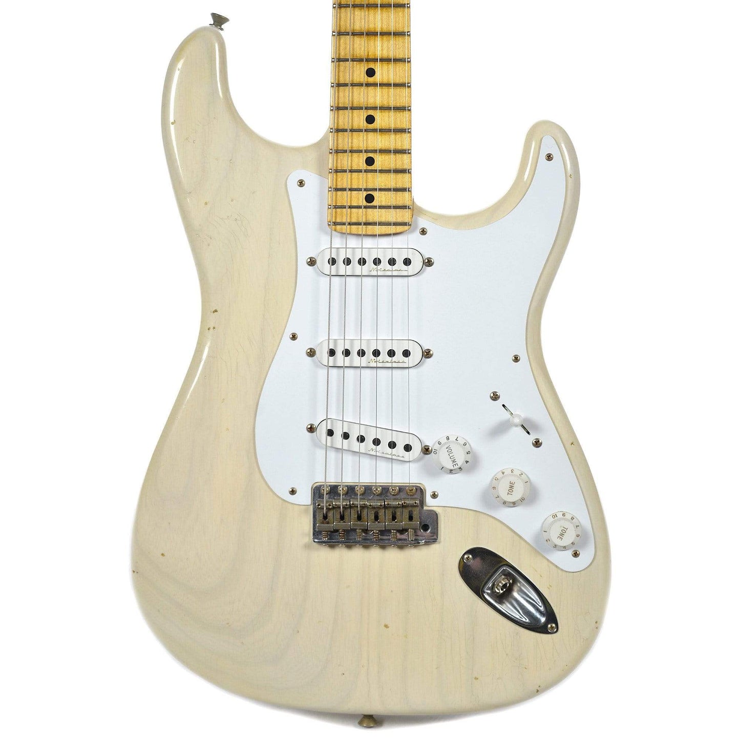 Fender Custom Shop Journeyman Relic Eric Clapton Signature Stratocaster Aged White Blonde Electric Guitars / Solid Body