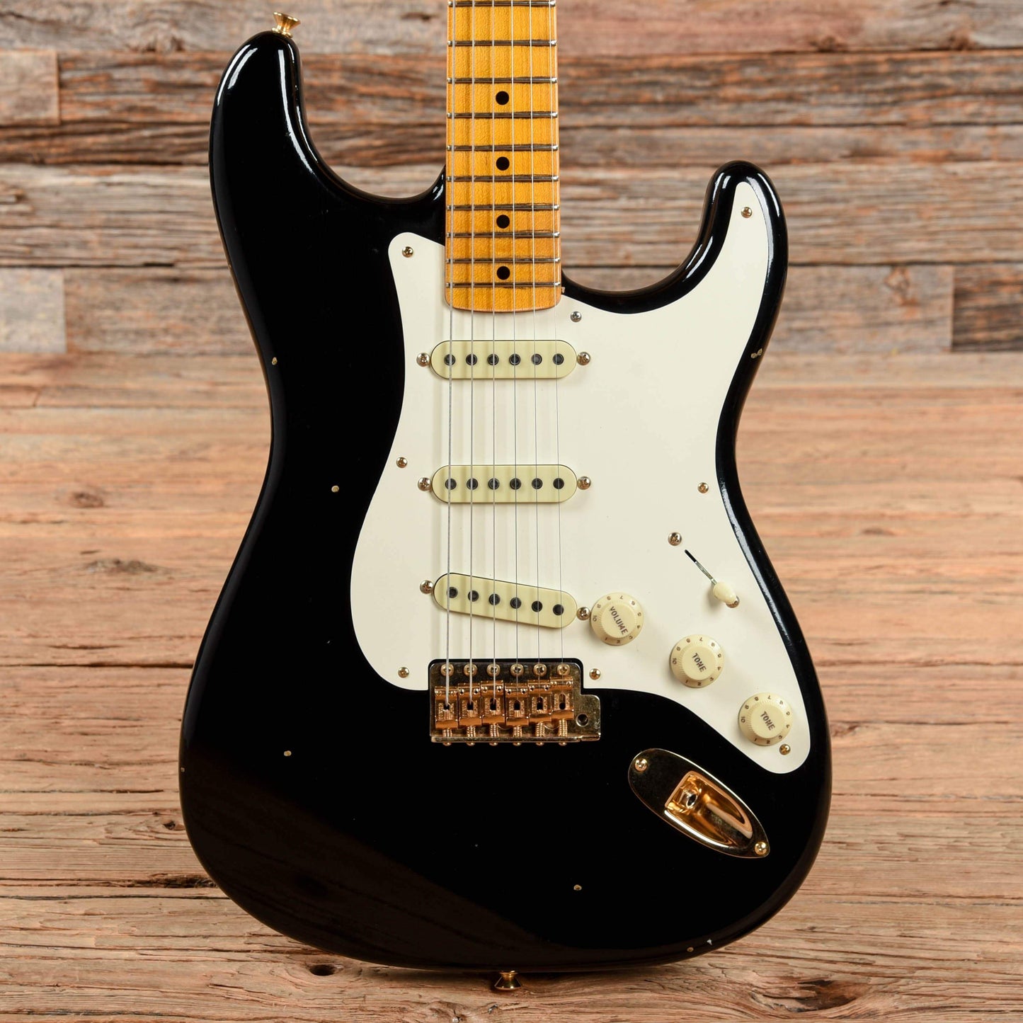 Fender Custom Shop Limited 1957 Stratocaster Journeyman Relic Black 2019 Electric Guitars / Solid Body