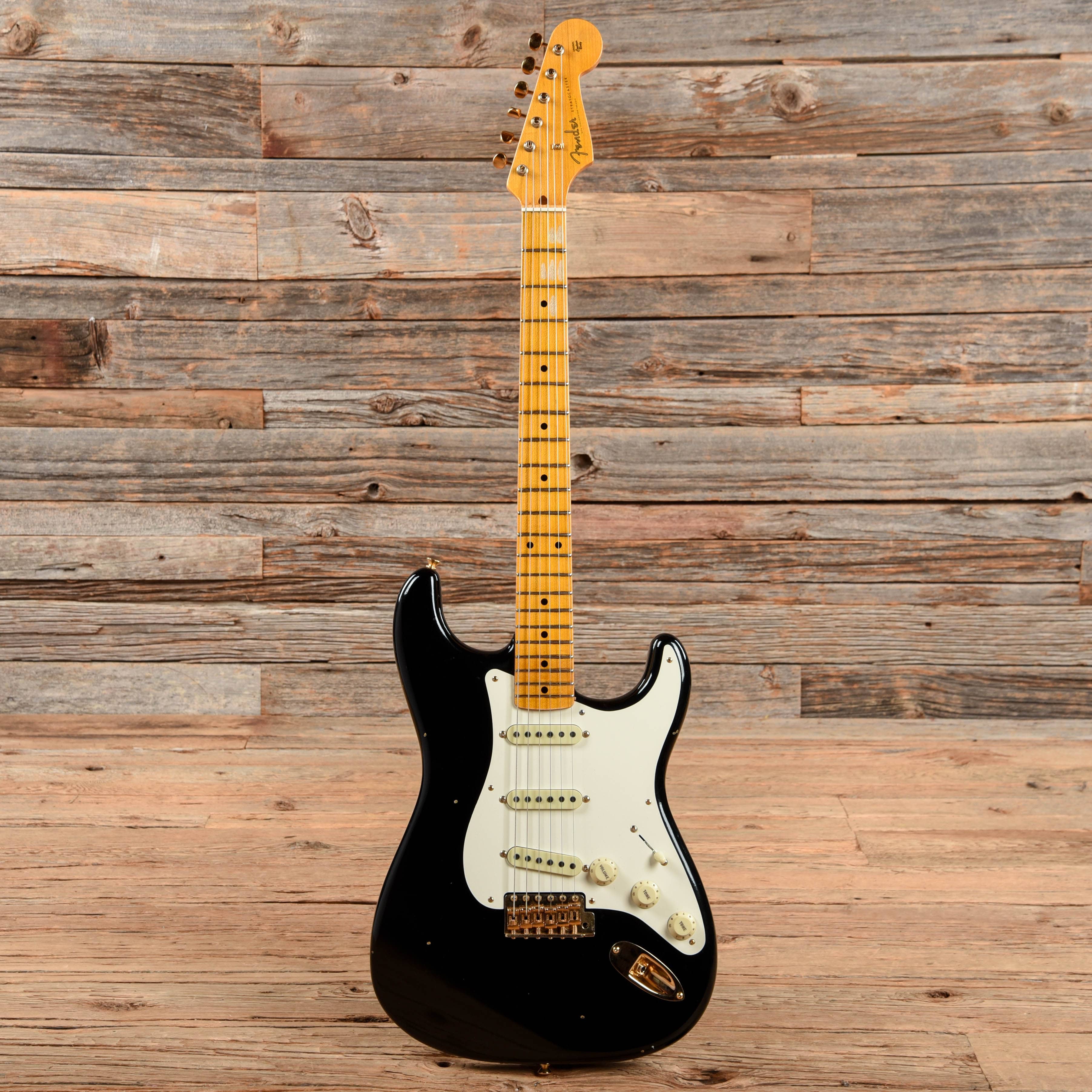 Fender Custom Shop Limited 1957 Stratocaster Journeyman Relic Black 2019 Electric Guitars / Solid Body