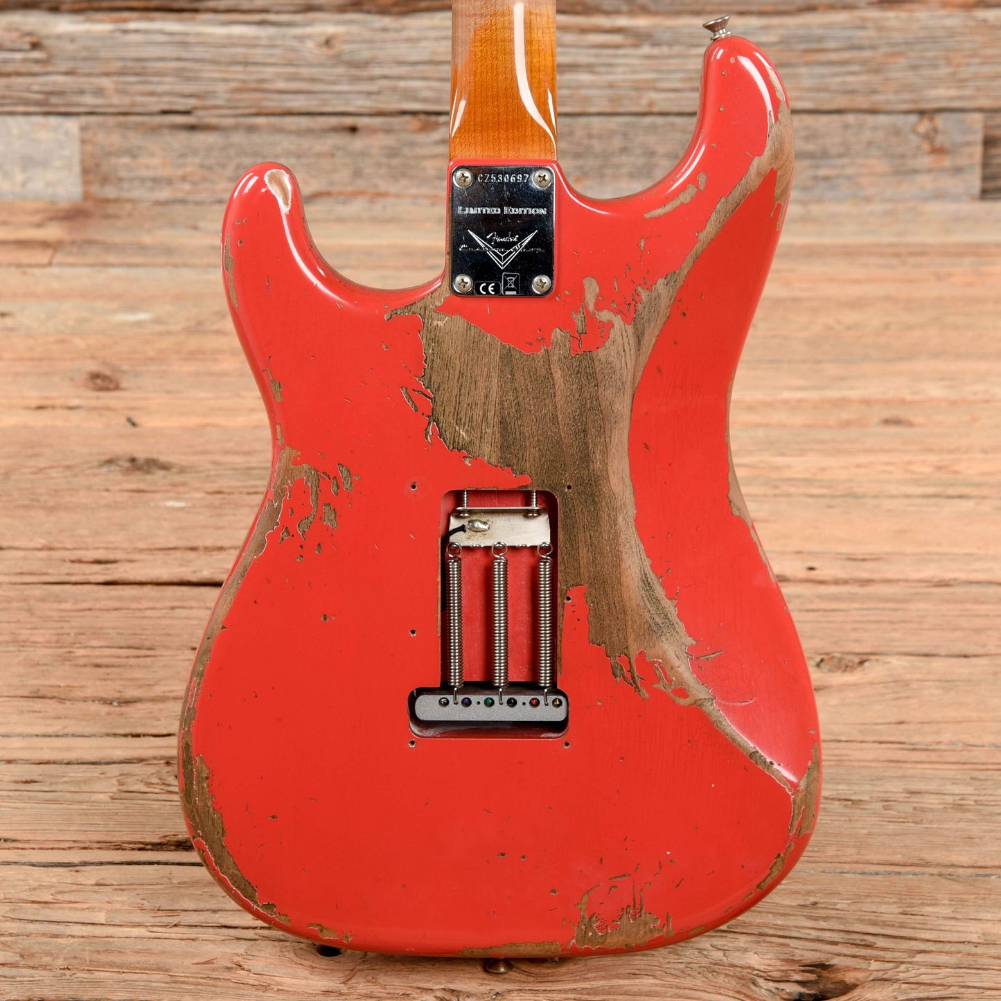 Fender Custom Shop Limited 1959 Stratocaster Roasted Heavy Relic Aged Fiesta Red 2017 Electric Guitars / Solid Body