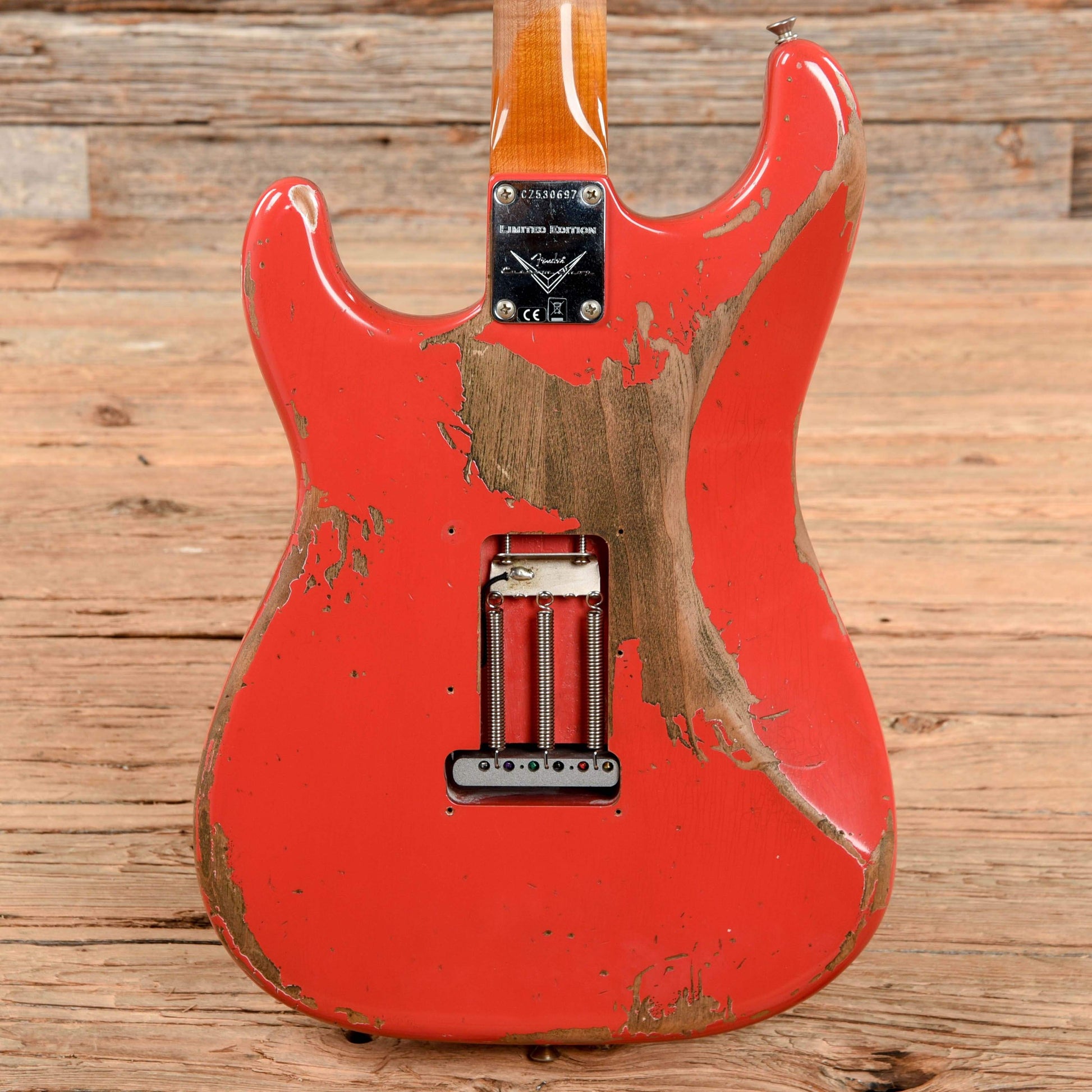 Fender Custom Shop Limited 1959 Stratocaster Roasted Heavy Relic Aged Fiesta Red 2017 Electric Guitars / Solid Body