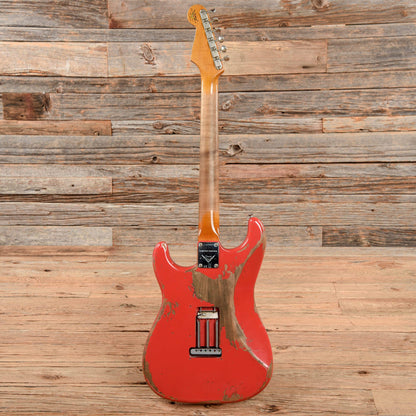 Fender Custom Shop Limited 1959 Stratocaster Roasted Heavy Relic Aged Fiesta Red 2017 Electric Guitars / Solid Body
