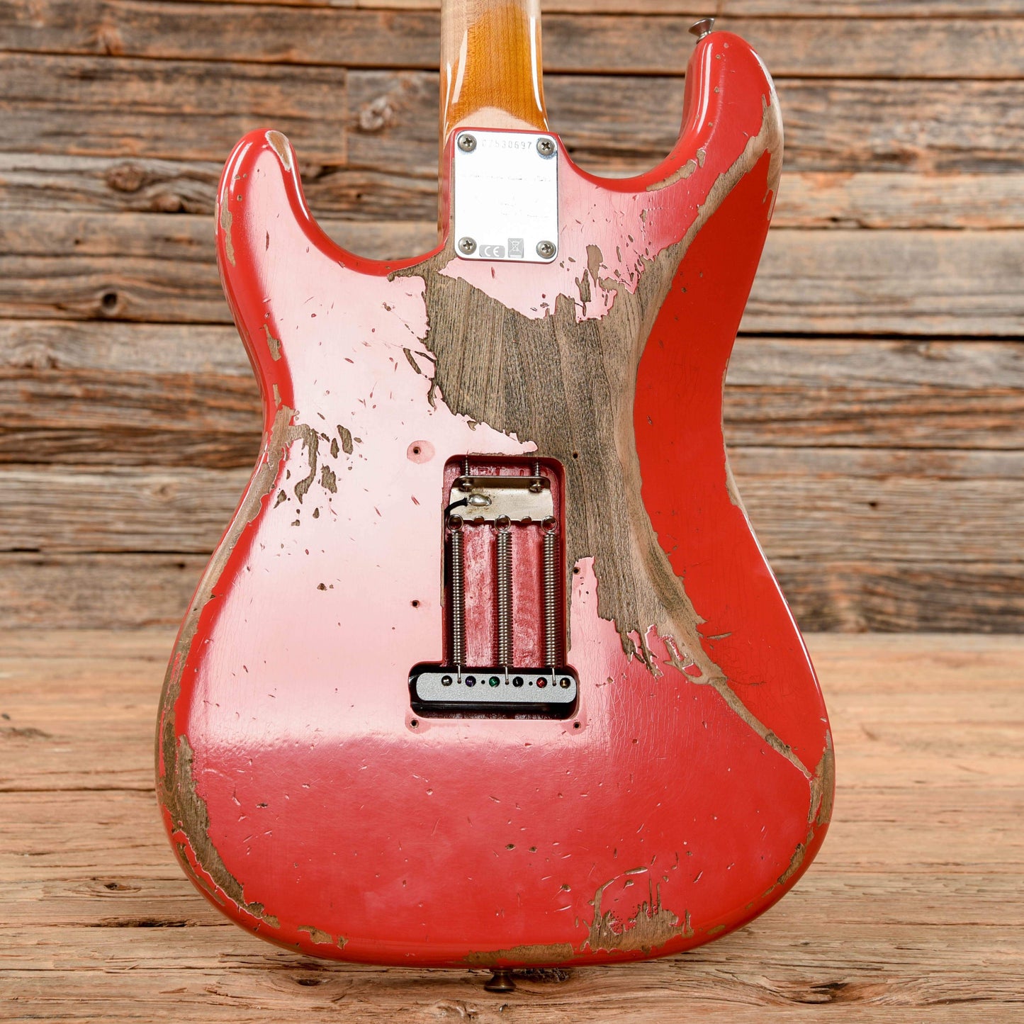 Fender Custom Shop Limited 1959 Stratocaster Roasted Heavy Relic Aged Fiesta Red 2017 Electric Guitars / Solid Body
