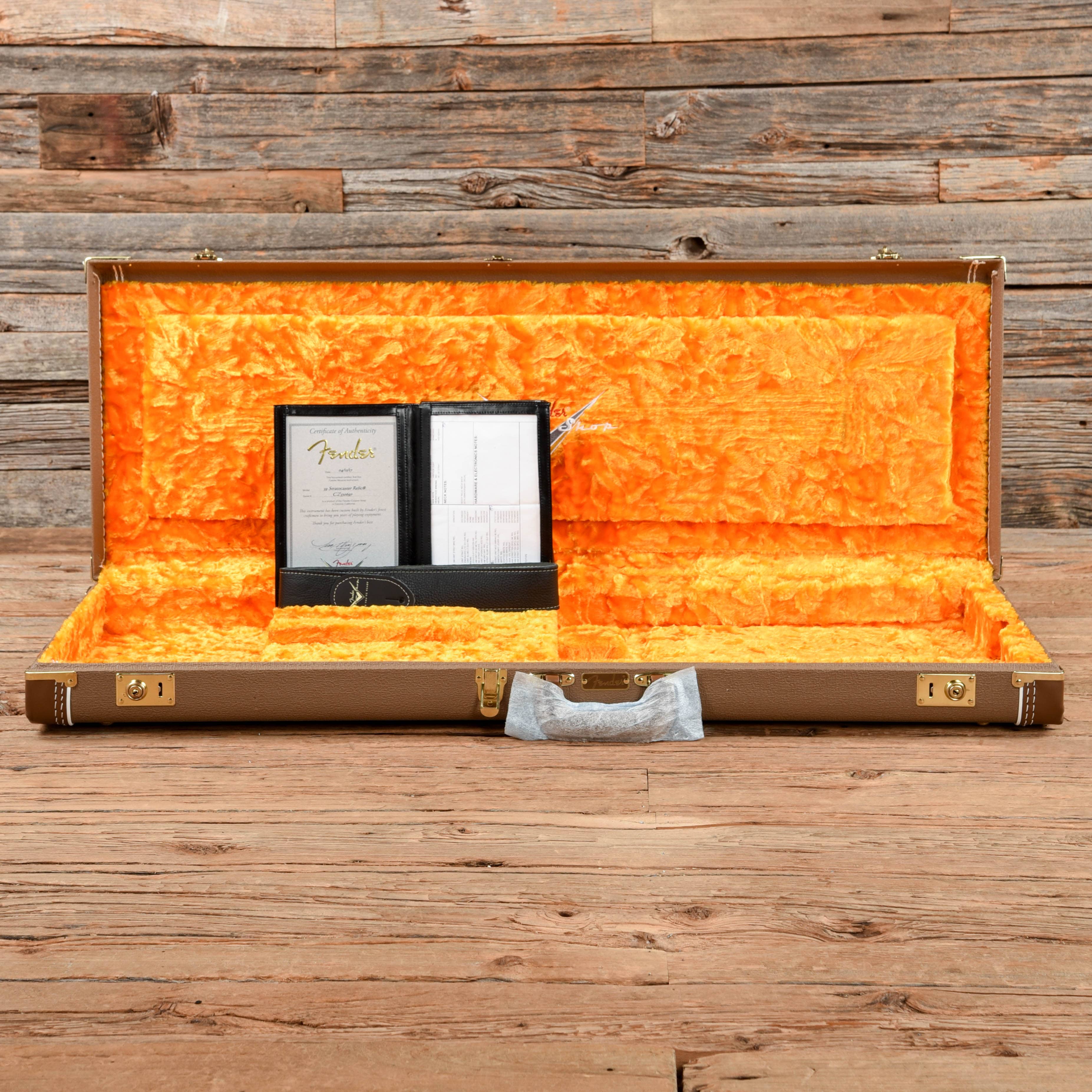 Fender Custom Shop Limited 1959 Stratocaster Roasted Heavy Relic Aged Fiesta Red 2017 Electric Guitars / Solid Body