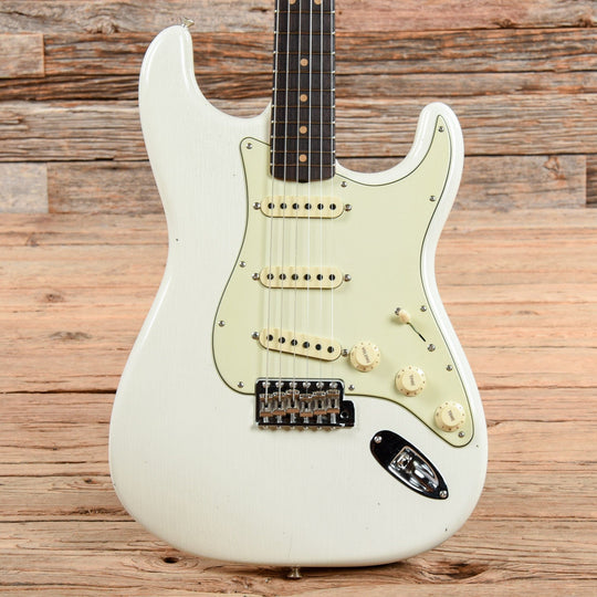 Fender Custom Shop Limited 1964 Stratocaster Journeyman Relic Aged Olympic White 2022 Electric Guitars / Solid Body