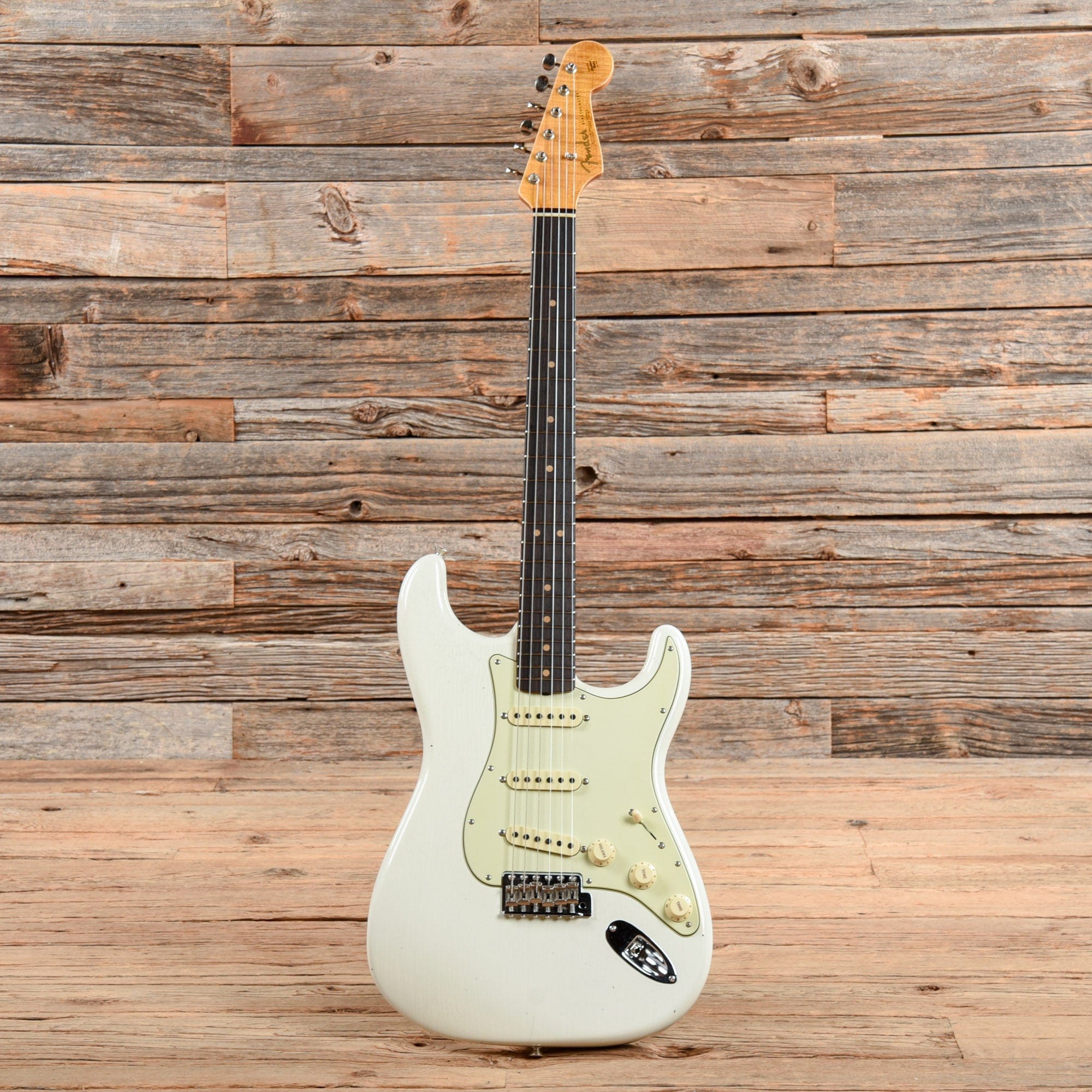 Fender Custom Shop Limited 1964 Stratocaster Journeyman Relic Aged Olympic White 2022 Electric Guitars / Solid Body