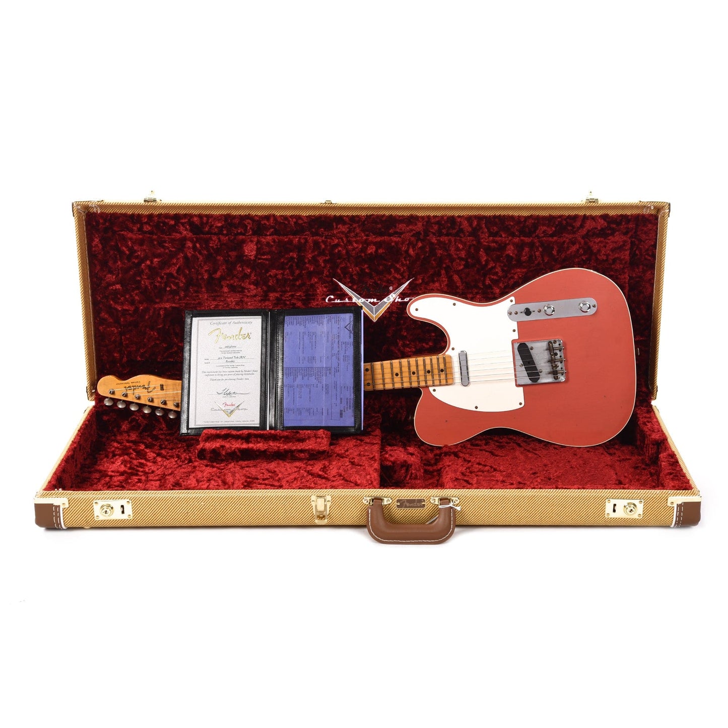 Fender Custom Shop Limited Edition '50s Twisted Tele Custom Journeyman Relic Aged Tahitian Coral Electric Guitars / Solid Body