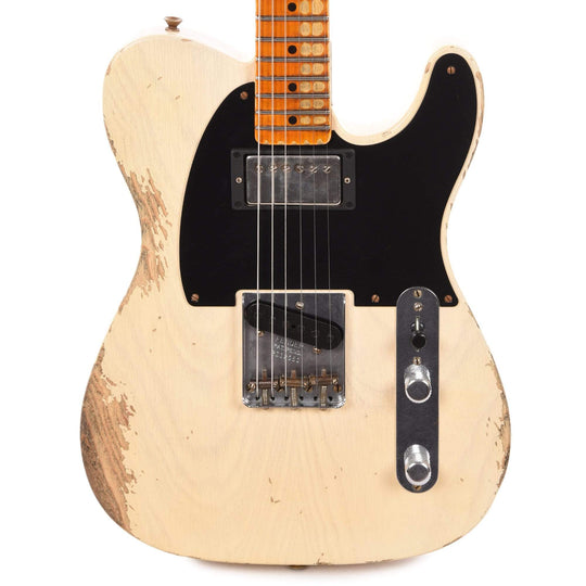 Fender Custom Shop Limited Edition '51 HS Telecaster Heavy Relic Aged White Blonde Electric Guitars / Solid Body