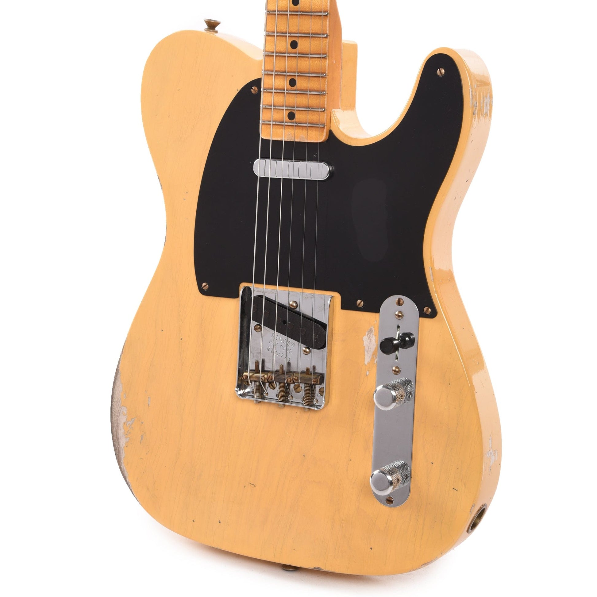Fender Custom Shop Limited Edition '51 Telecaster Relic Maple Neck Aged Nocaster Blonde Electric Guitars / Solid Body