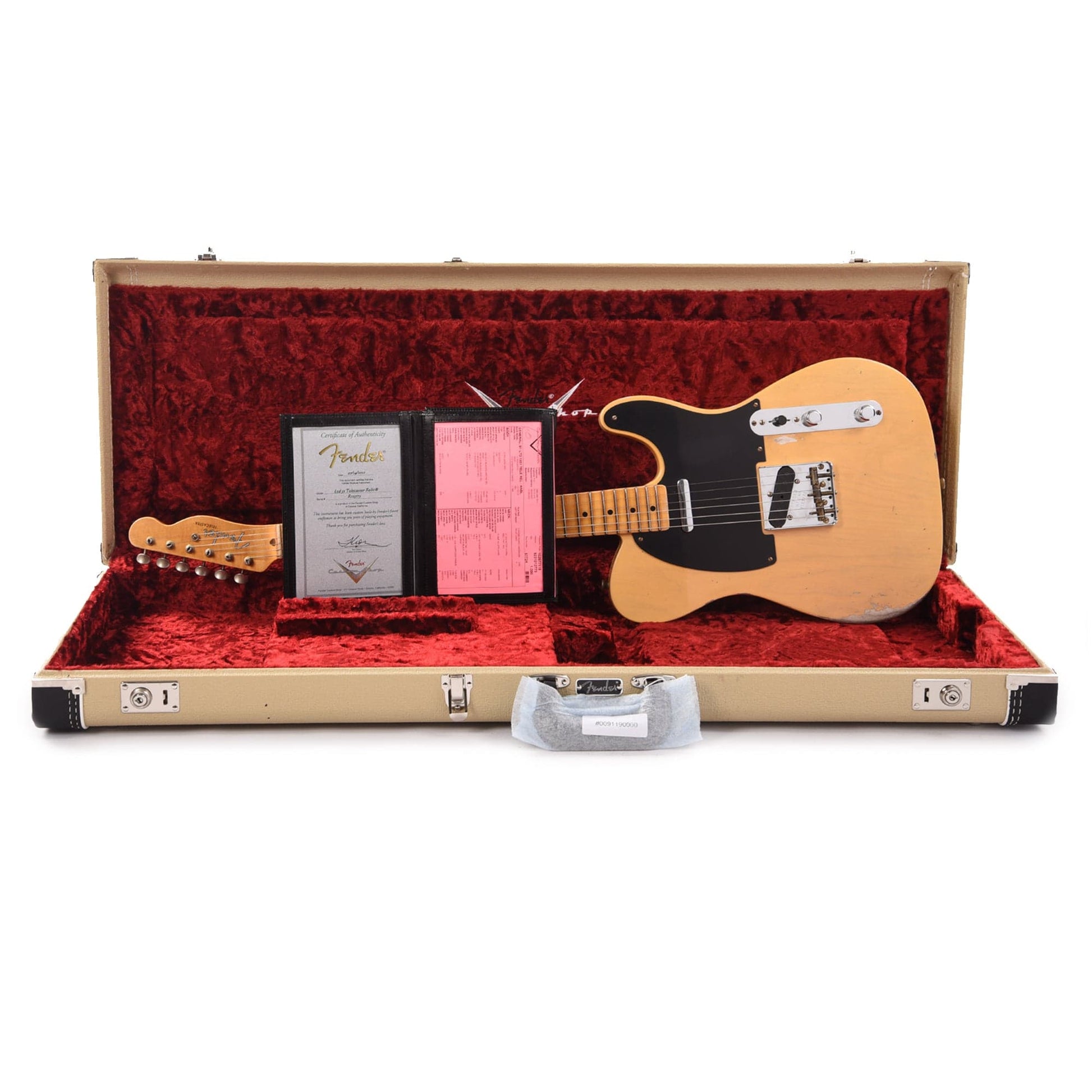 Fender Custom Shop Limited Edition '51 Telecaster Relic Maple Neck Aged Nocaster Blonde Electric Guitars / Solid Body