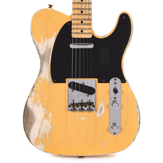 Fender Custom Shop Limited Edition '51 Telecaster Super Heavy Relic Aged Nocaster Blonde Electric Guitars / Solid Body