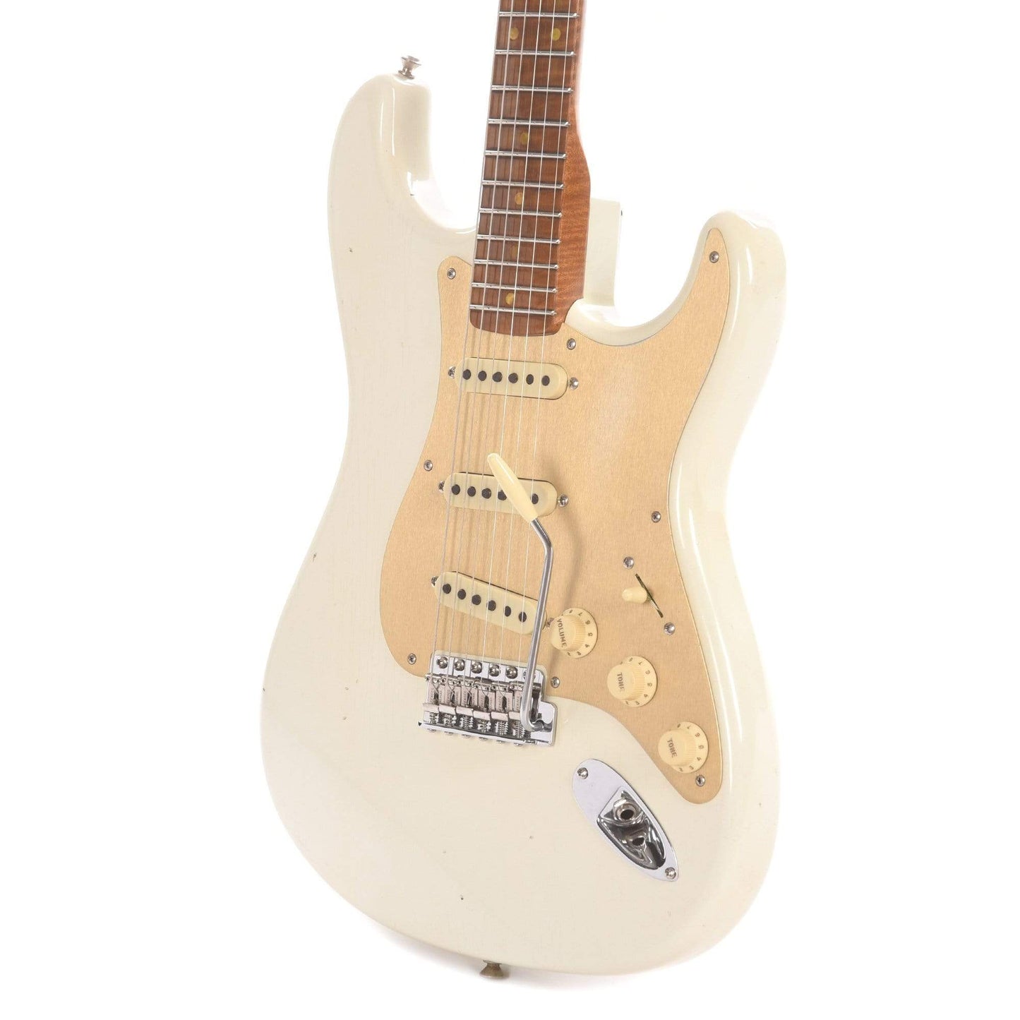 Fender Custom Shop Limited Edition '58 Special Stratocaster Journeyman Relic Aged Olympic White Electric Guitars / Solid Body