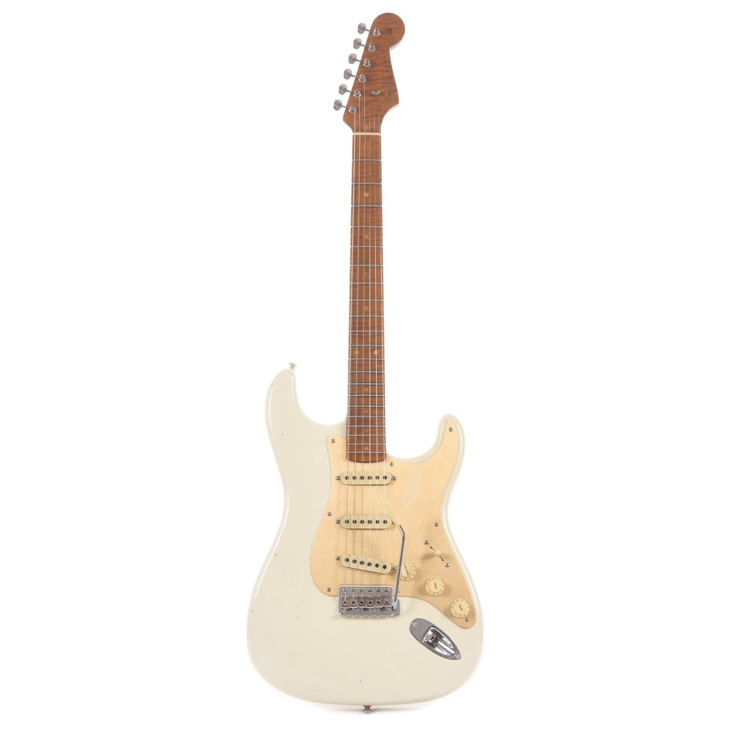 Fender Custom Shop Limited Edition '58 Special Stratocaster Journeyman Relic Aged Olympic White Electric Guitars / Solid Body