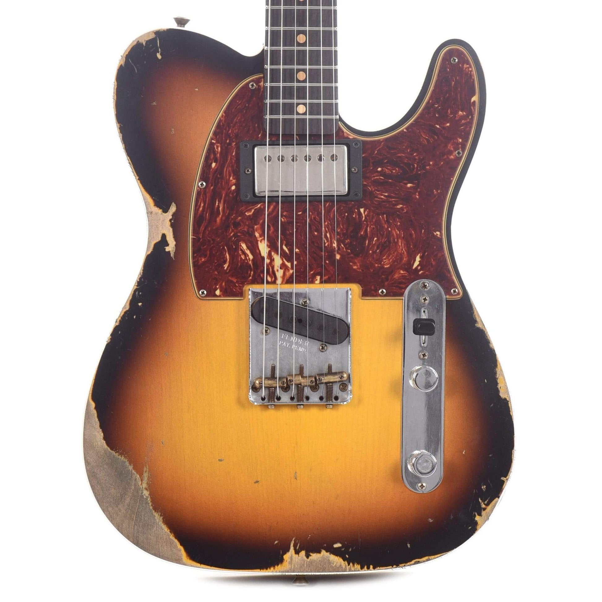 Fender Custom Shop Limited Edition '60s HS Telecaster Custom Heavy Relic Super Faded/Aged 3-Color Sunburst Electric Guitars / Solid Body