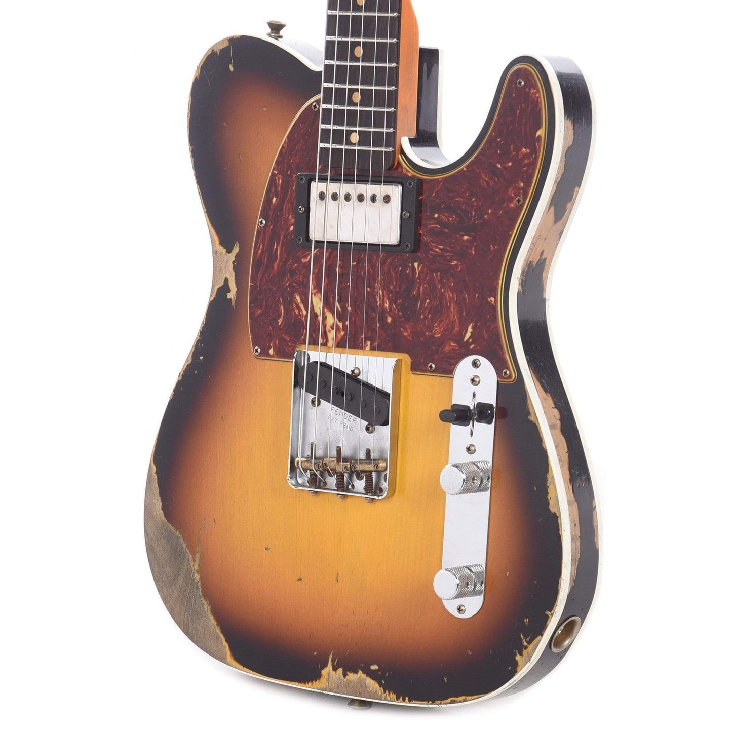 Fender Custom Shop Limited Edition '60s HS Telecaster Custom Heavy Relic Super Faded/Aged 3-Color Sunburst Electric Guitars / Solid Body