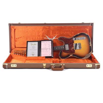 Fender Custom Shop Limited Edition '60s HS Telecaster Custom Heavy Relic Super Faded/Aged 3-Color Sunburst Electric Guitars / Solid Body