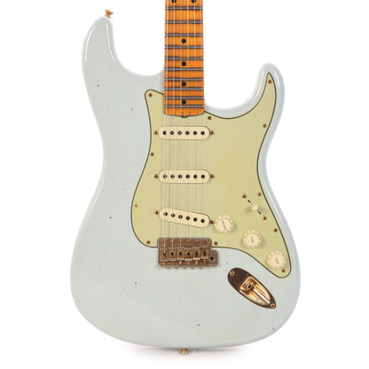 Fender Custom Shop Limited Edition '62 Bone Tone Stratocaster Journeyman Super Faded Aged Sonic Blue Electric Guitars / Solid Body