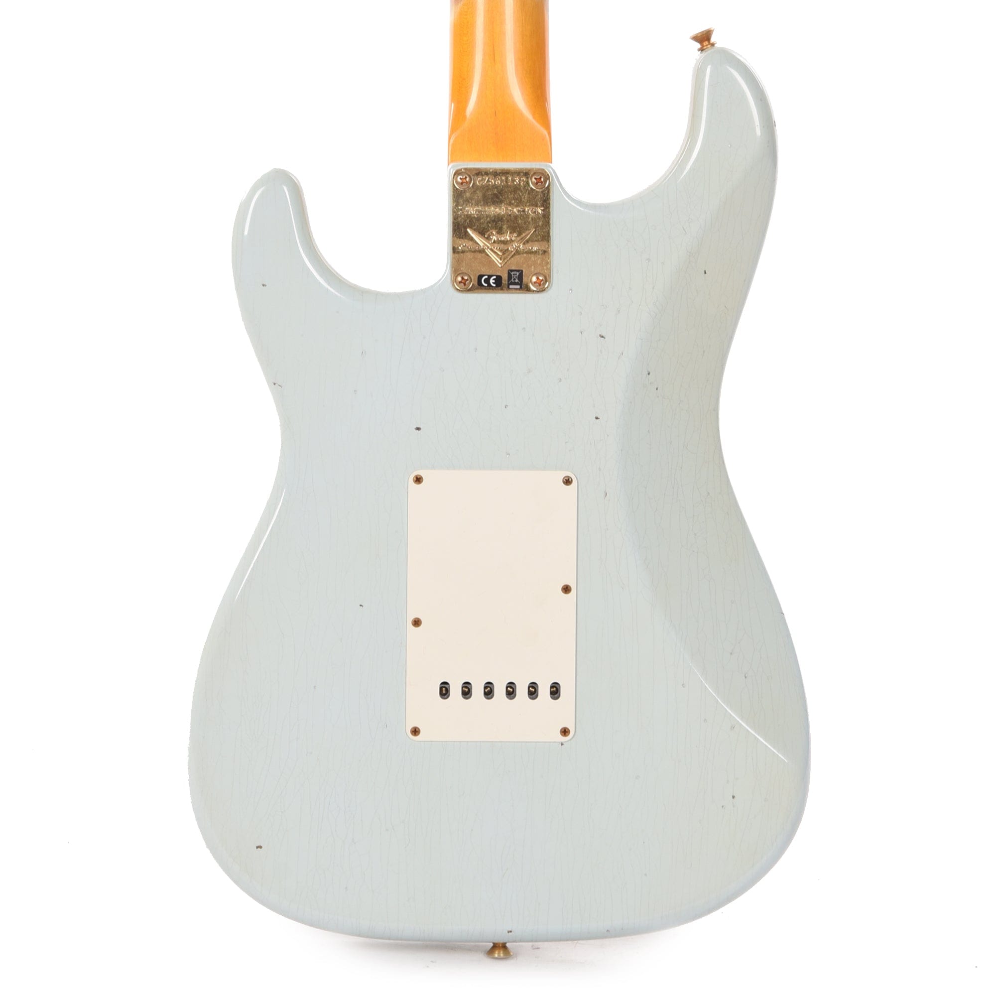 Fender Custom Shop Limited Edition '62 Bone Tone Stratocaster Journeyman Super Faded Aged Sonic Blue Electric Guitars / Solid Body
